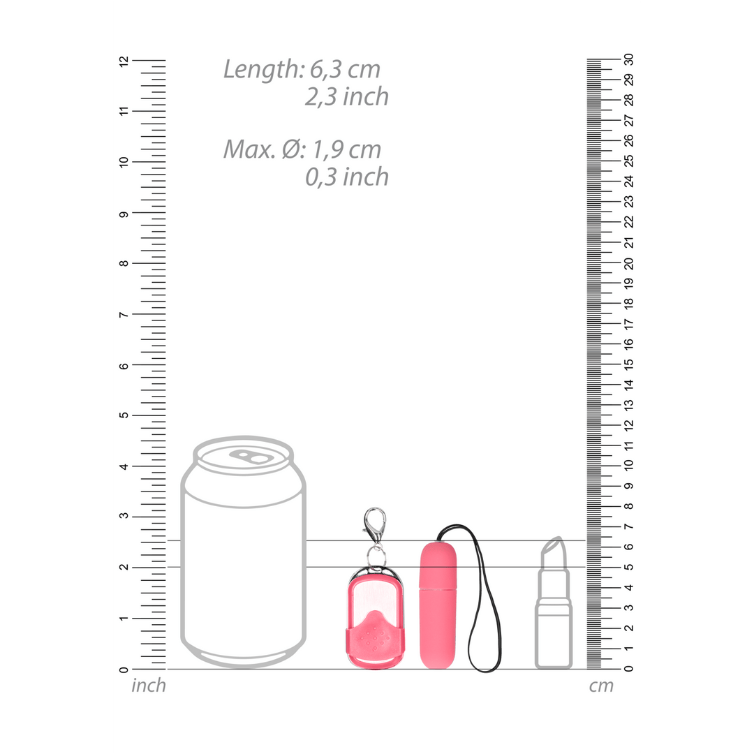 Vibro-Bullet mit Fernbedienung Pink 6,3 x Ø 1,9 cm – Ansicht 7