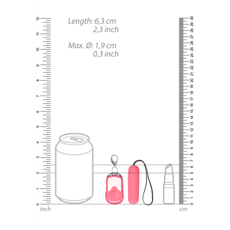 Vibro-Bullet mit Fernbedienung Pink 6,3 x Ø 1,9 cm – Ansicht 7