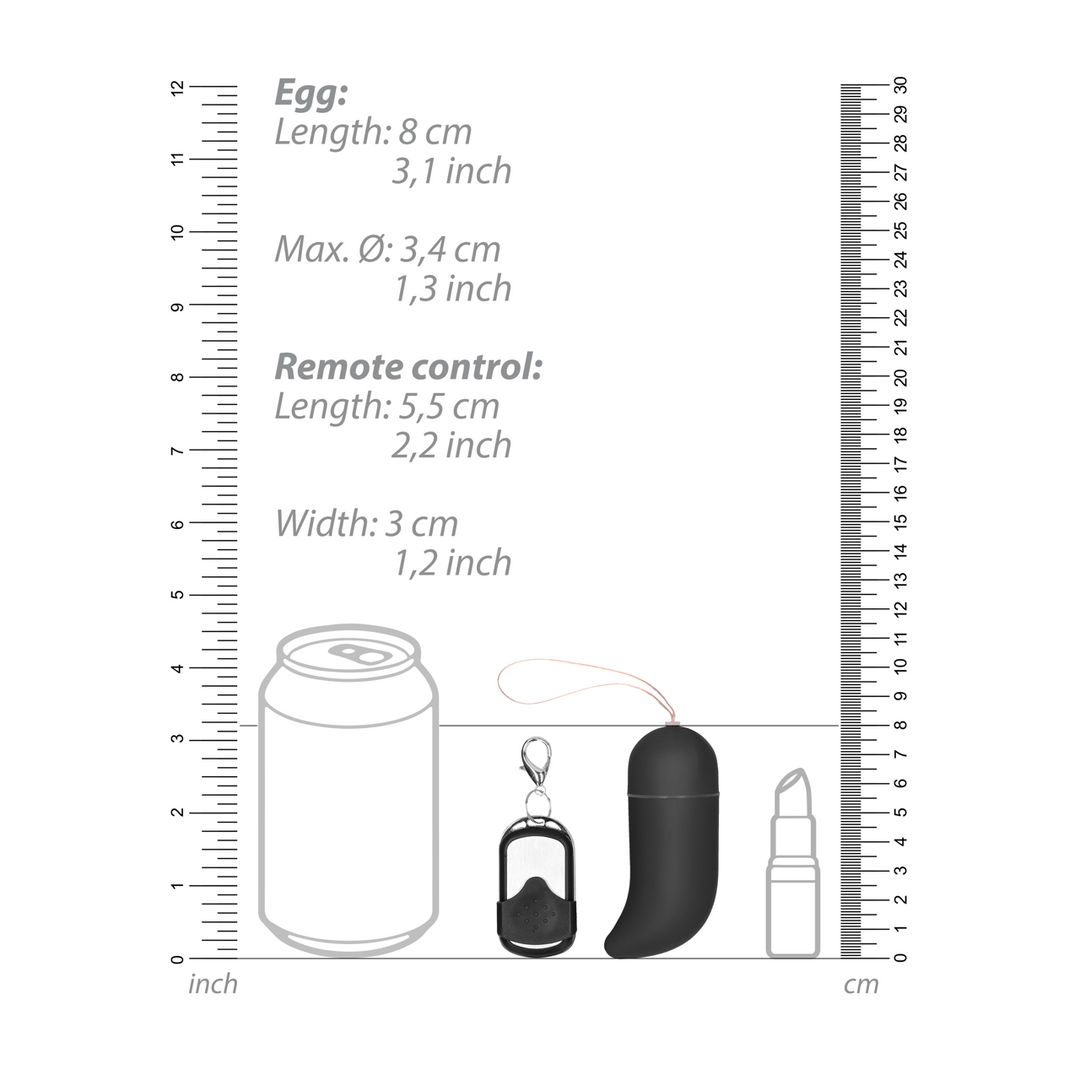Vibro-Ei G-Punkt kabellos Schwarz 8,8 x Ø 3,4 cm – Ansicht 7