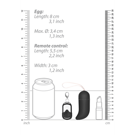 Vibro-Ei G-Punkt kabellos Schwarz 8,8 x Ø 3,4 cm – Ansicht 7