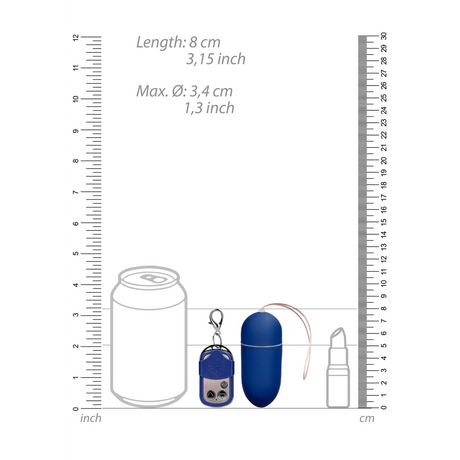 Vibro-Ei mit 10 Geschwindigkeiten und Fernbedienung 8 x Ø 3,4 cm – Ansicht 13