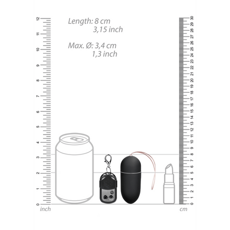 Vibro-Ei mit 10 Geschwindigkeiten und Fernbedienung 8 x Ø 3,4 cm – Ansicht 7