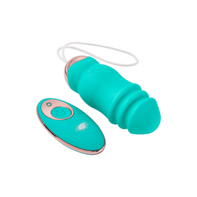 Vibro-Ei mit Fernbedienung und Streichelfunktion Türkis 3,2 cm