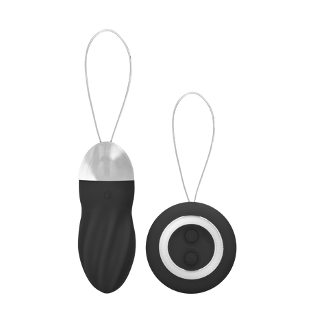Vibro-Ei Simplicity George mit Fernbedienung Schwarz 9 cm