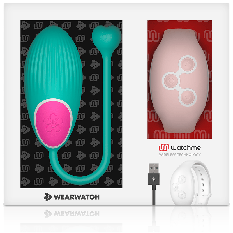 Vibro-Ei Watchme mit Fernbedienung Aquamarin/Rosa – Ansicht 6