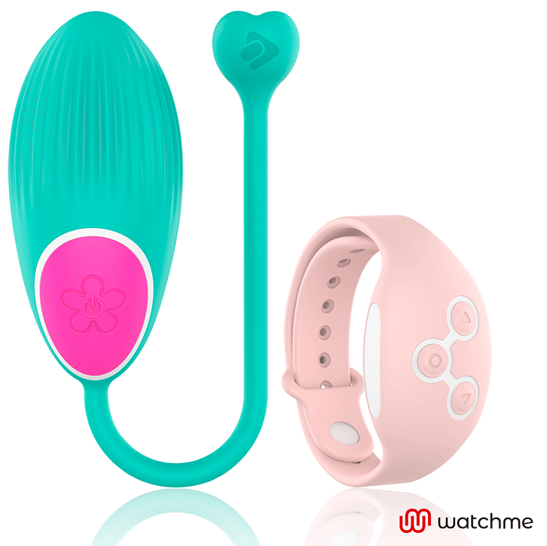 Vibro-Ei Watchme mit Fernbedienung Aquamarin/Rosa – Ansicht 2