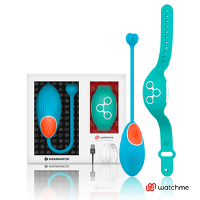Vibro-Ei Watchme mit Fernbedienung Blau/Aquamarin