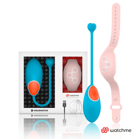 Vibro-Ei Watchme mit Fernbedienung Blau/Rosa