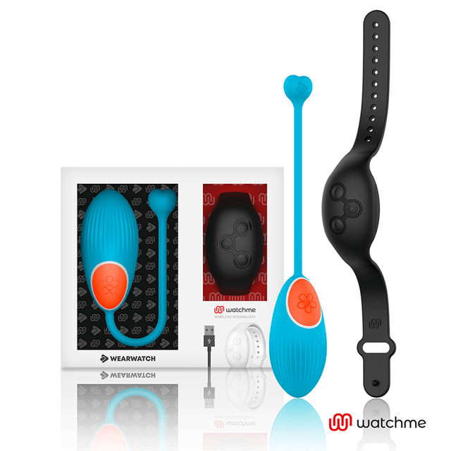 Vibro-Ei Watchme mit Fernbedienung Blau/Schwarz