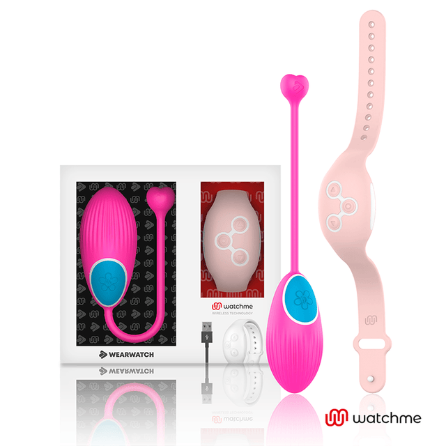 Vibro-Ei Watchme mit Fernbedienung Fuchsia/Rosa