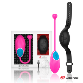 Vibro-Ei Watchme mit Fernbedienung Fuchsia/Schwarz
