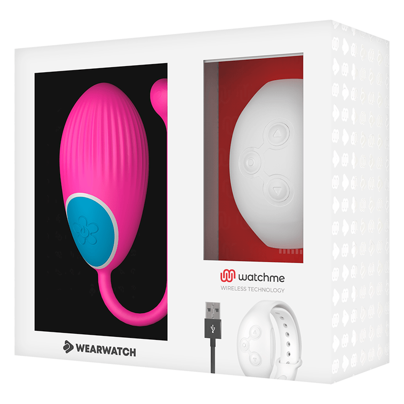 Vibro-Ei Watchme mit Fernbedienung Fuchsia/Weiß – Ansicht 5