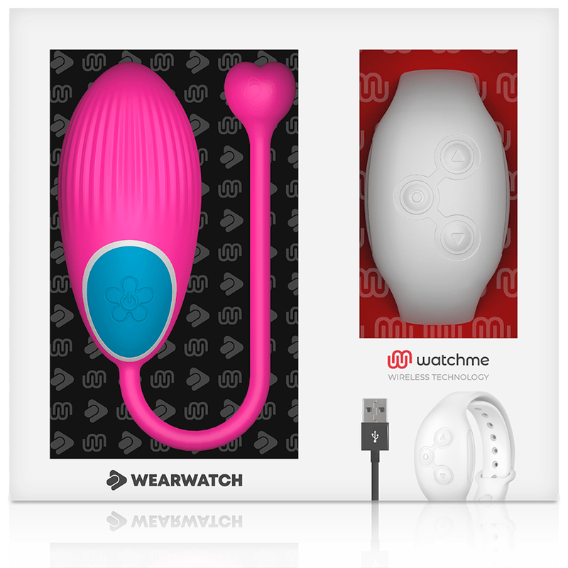 Vibro-Ei Watchme mit Fernbedienung Fuchsia/Weiß – Ansicht 7