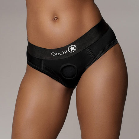 Vibro-Slip hochgeschnitten Schwarz