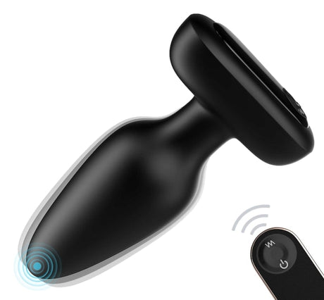 Visual Vibrating Plug 10 x 4.2cm Schwarz