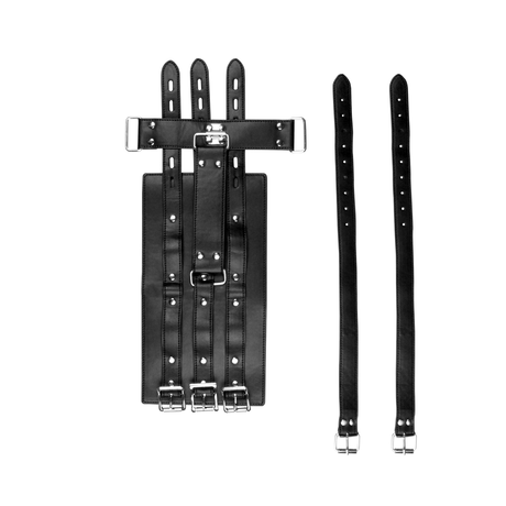 Vollarm-Fesseln Ouch mit abschließbaren Schnallen Schwarz 45,5 cm – Ansicht 5