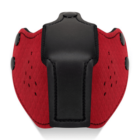 Welpenmaulkorb Neopren Rot 13 cm – Ansicht 3