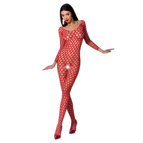 Woman Bodystocking Rot Einheitsgröße Modell 6
