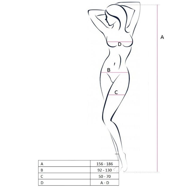 Woman Bodystocking Schwarz Einheitsgröße Modell 9 – Ansicht 3
