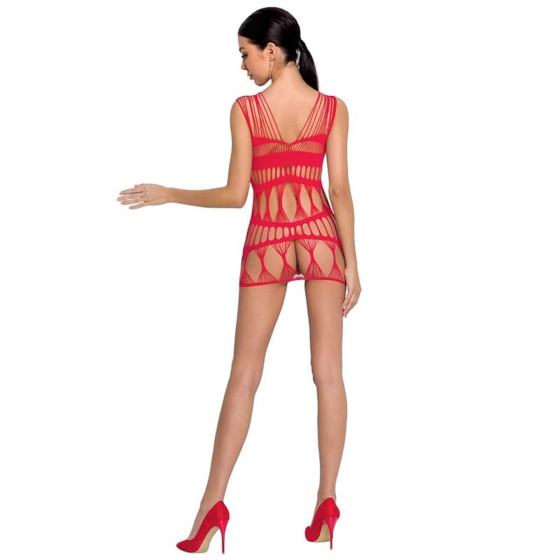 Woman Roter Bodystocking Einheitsgröße Modell 28 – Ansicht 2