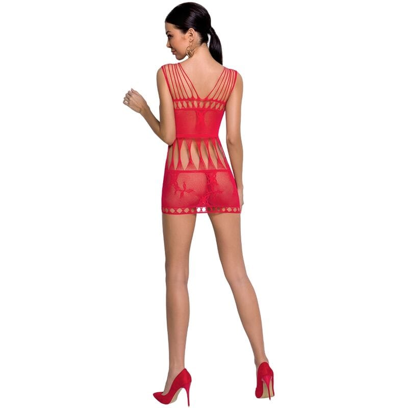 Woman Roter Bodystocking Einheitsgröße Modell 29 – Ansicht 2