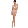 Woman Weißer Bodystocking Einheitsgröße Modell 24