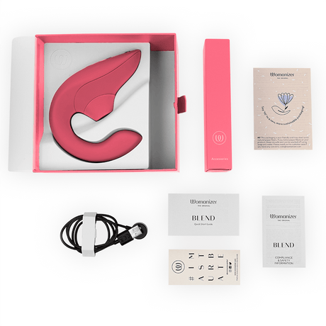 Womanizer - Blend Rabbit Vibrator Stimulator Vibrant Rose