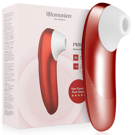 Womanizer - Pro Vibrant Klitoralstimulator Burgunder