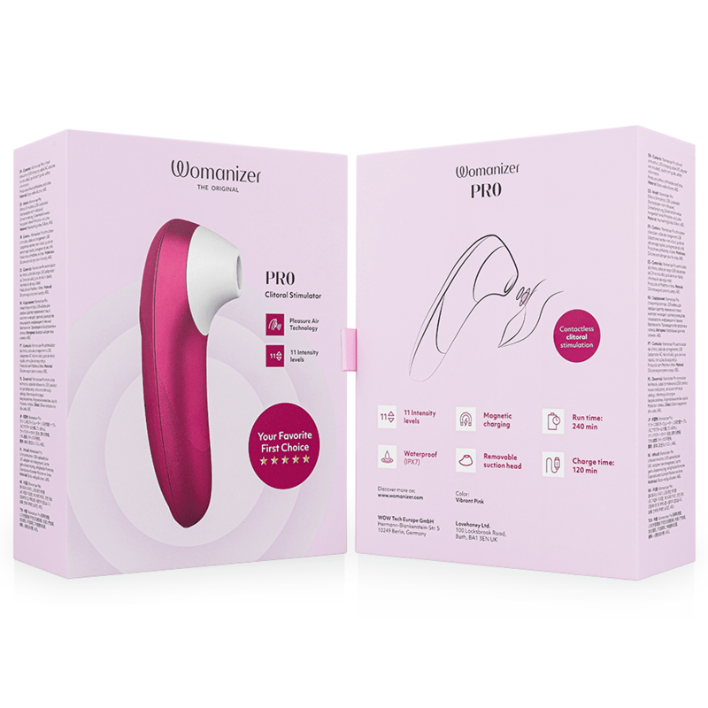 Womanizer - Pro Vibrant Klitoralstimulator Pink