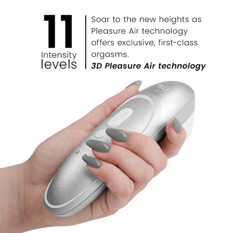 Womanizer - Pro Vibrant Klitoralstimulator Silbergrau