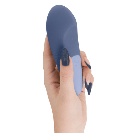 Womanizer - Vibe Lay-On Silent Vibrator Dunkelblau