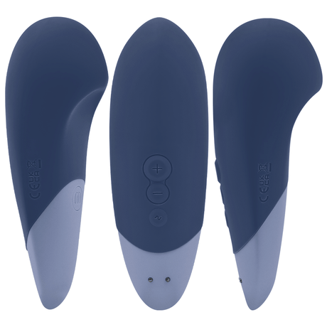 Womanizer - Vibe Lay-On Silent Vibrator Dunkelblau
