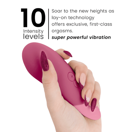 Womanizer - Vibe Lay-On Silent Vibrator Dusky Pink