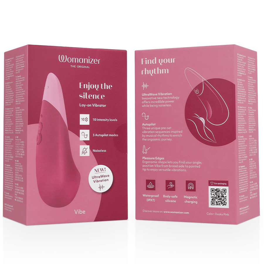 Vibrator Vibe Lay-On Silent Dusky Pink 17,1 x 5,4 cm.6