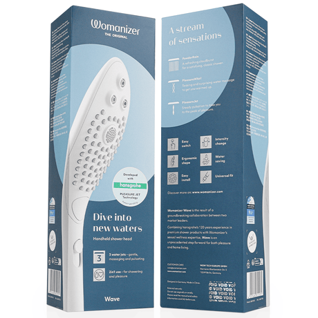 Auflegevibrator Wave Klitoralstimulierender Duschkopf Weiss Weiß.6