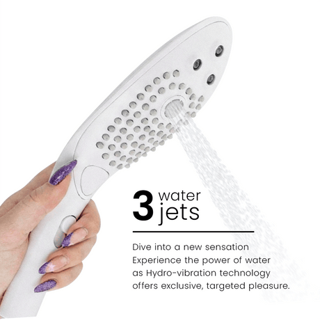 Auflegevibrator Wave Klitoralstimulierender Duschkopf Weiss Weiß.4