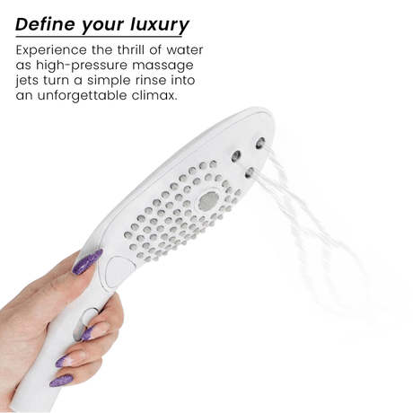 Auflegevibrator Wave Klitoralstimulierender Duschkopf Weiss Weiß.2