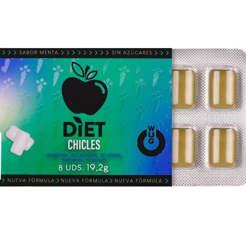 Wug Diet – Zuckerfreie, Funktionelle Minze – Kaufsäulchen, 8 Stück