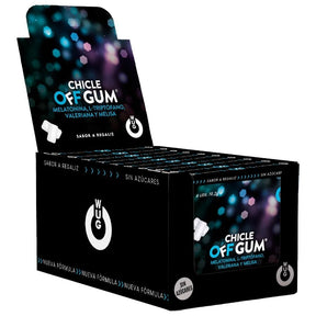 Wug Gum - Off mit Ballerinan, Tryptophan, Zitronenmelisse und Melatonin | 12 x 8 Einheiten