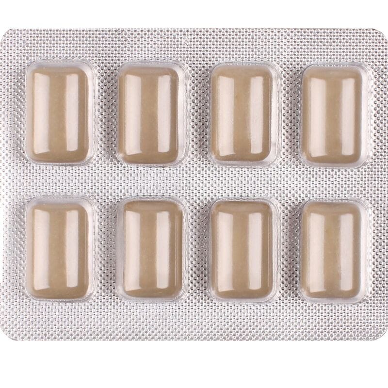 Wug Off – Funktionelles Melatonin & Baldrian – Lakritz – Kaugummi, 8 Stück