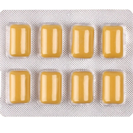 Wug On – Funktionelles Kaugummi mit Koffein und Guarana, Minze – Vanille – Geschmack, Blisterpackung mit 8 Stück