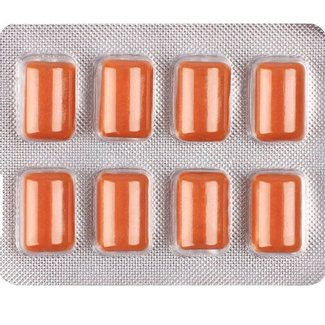 Wug Solar – Funktionelles Vitamin – und Zink – Kaugummi mit Tropischem Fruchtgeschmack, 8 Stück Pro Blisterpackung