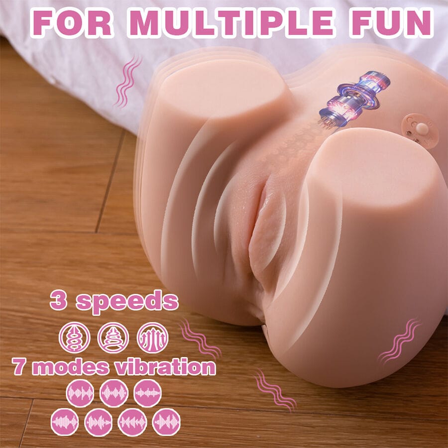 Masturbator Connie Back für Vagina und Anus Realistische Mehrfachpositionen mit Vibration.3