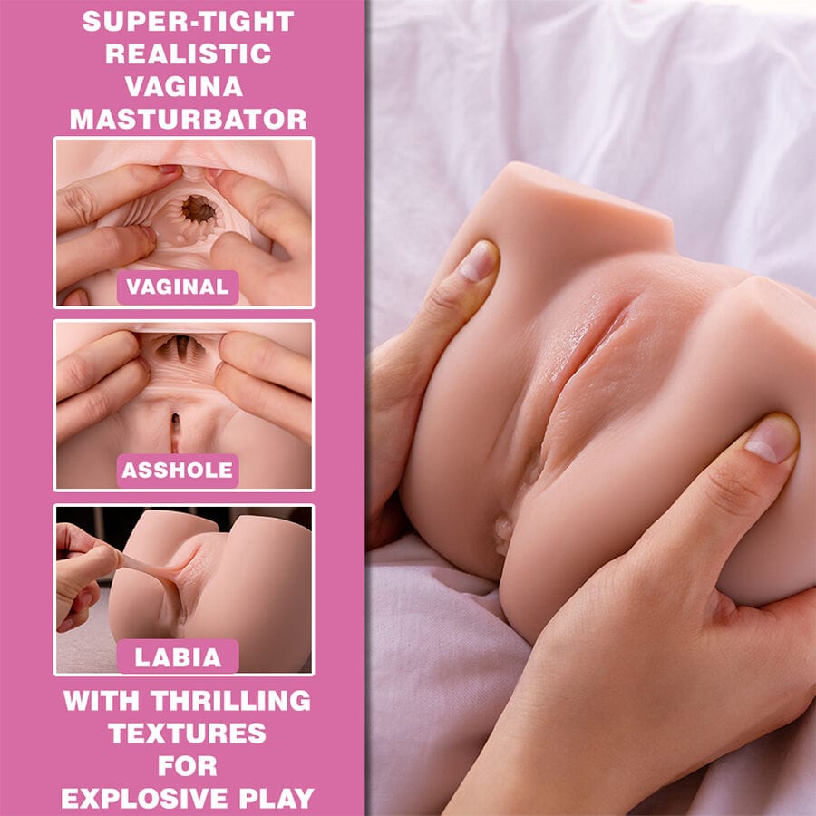 Masturbator Connie Back für Vagina und Anus Realistische Mehrfachpositionen mit Vibration.5