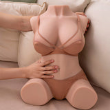 Liebespuppe Dania Realistischer Vibrierender Weiblicher Torso mit Stossfähigkeiten 52 cm.6