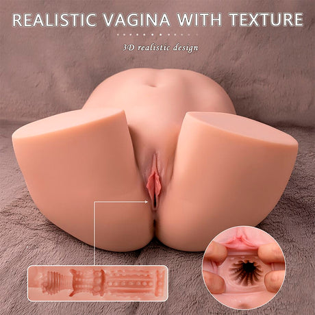 Xise - Ethel Realistischer Vagina-Masturbator mit Mehreren Vibrationspositionen