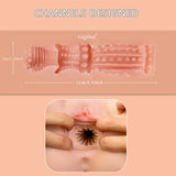 Masturbator Ethel Realistischer Vagina- mit Mehreren Vibrationspositionen.18
