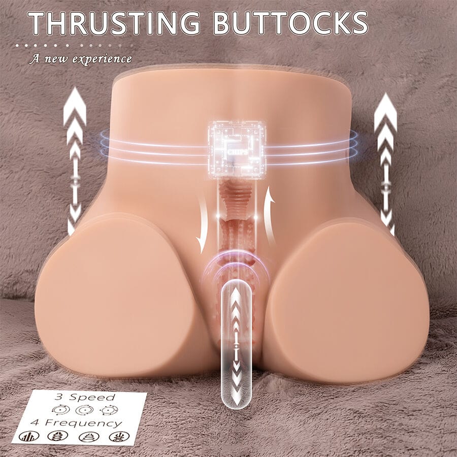 Masturbator Ethel Realistischer Vagina- mit Mehreren Vibrationspositionen.17