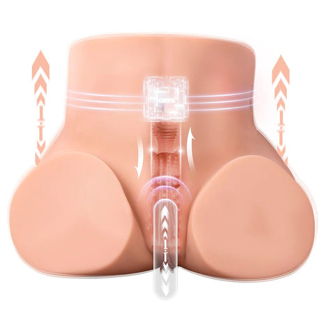 Xise - Ethel Realistischer Vagina-Masturbator mit Mehreren Vibrationspositionen