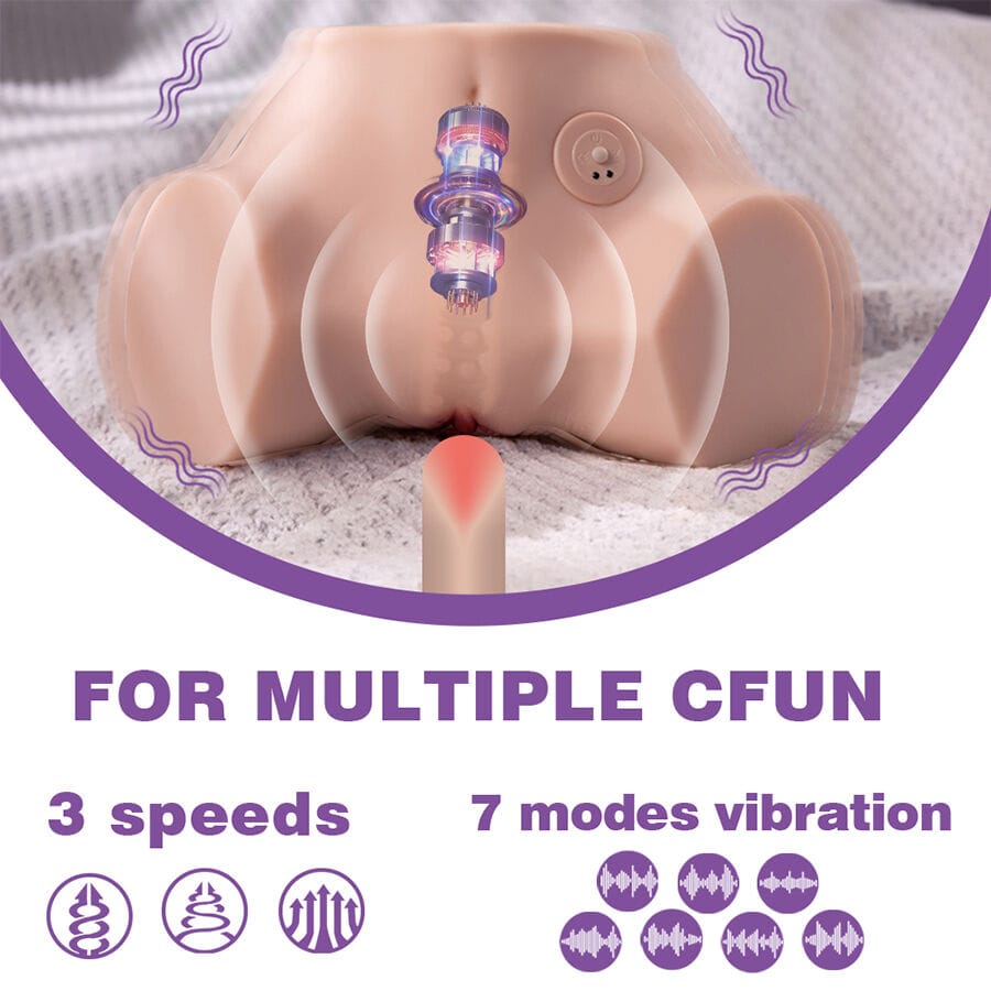 Masturbator Fennie Realistischer mit Vibrationsfunktion und Mehreren Positionen für.8